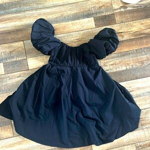 Abercrombie and fitch extra small petite black puffer dress